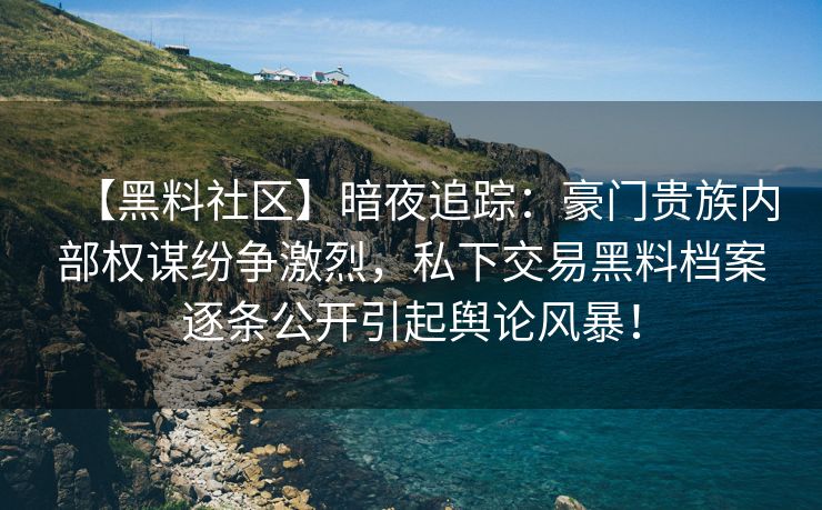 【黑料社区】暗夜追踪：豪门贵族内部权谋纷争激烈，私下交易黑料档案逐条公开引起舆论风暴！